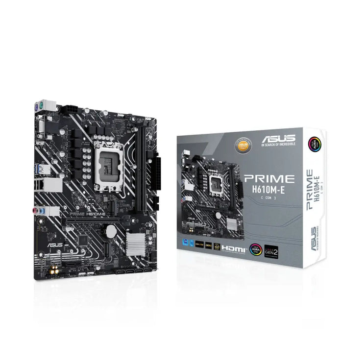 Motherboard Asus PRIME H610M-E LGA 1700 H610 - Компютър Мрежи и компоненти<<<Компютри| Електроника<<<BigBuy&&&Дънни