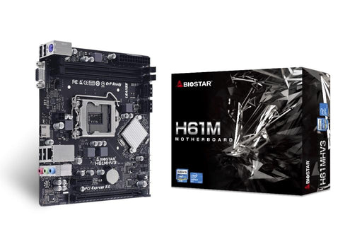 Motherboard BIOSTAR H61MHV3 Intel H61 sock. 1155 Ver 7.0 - Дънни платки<<<Компютърни компоненти<<<ValiAPI&&&Дънни