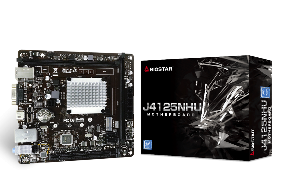 Motherboard Biostar J4125NHU Intel® Quad-Core Processor J4125 mATX 2x DIMM DD4 - Дънни платки<<<Компютърни