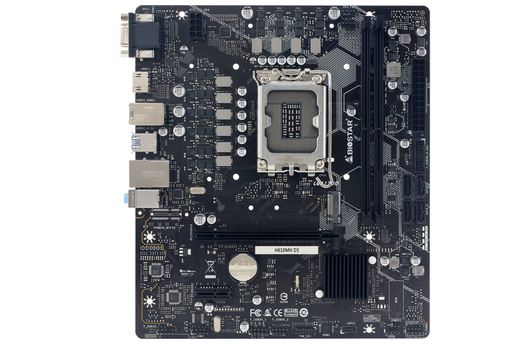 Motherboard BIOSTAR MH610MH D5 Socket 1700 - Дънни платки<<<Компютърни компоненти<<<ValiAPI&&&Компютър Мрежи и