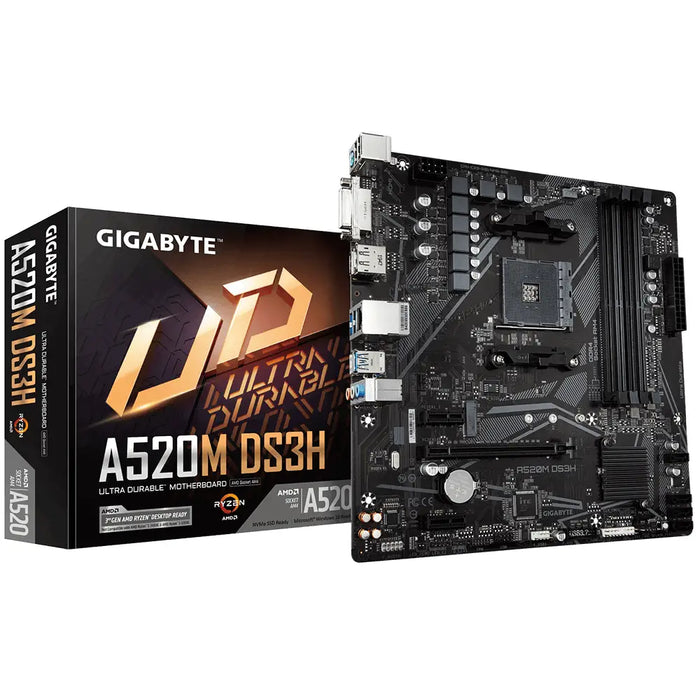 Motherboard GIGABYTE A520M-DS3H V2 Socket AM4 - Дънни платки<<<Компютърни компоненти<<<ValiAPI&&&Дънни