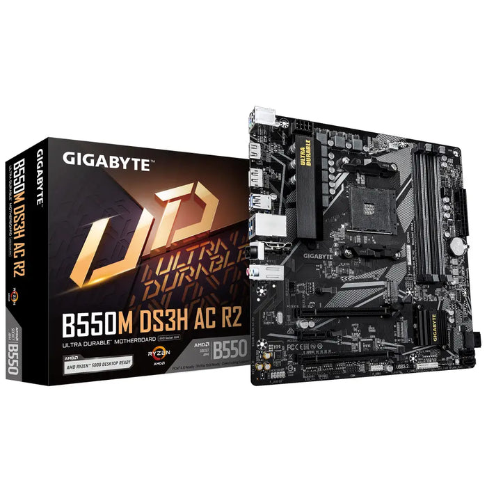Motherboard GIGABYTE B550M DS3H AC R2 Socket AM4 - Дънни платки<<<Компютърни компоненти<<<ValiAPI&&&Дънни