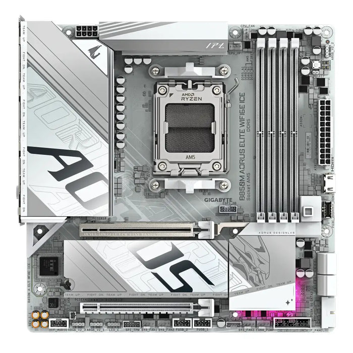 Motherboard GIGABYTE B850M AORUS ELITE WIF6E ICE socket AM5 - Дънни платки<<<Компютърни компоненти<<<ValiAPI&&&Дънни
