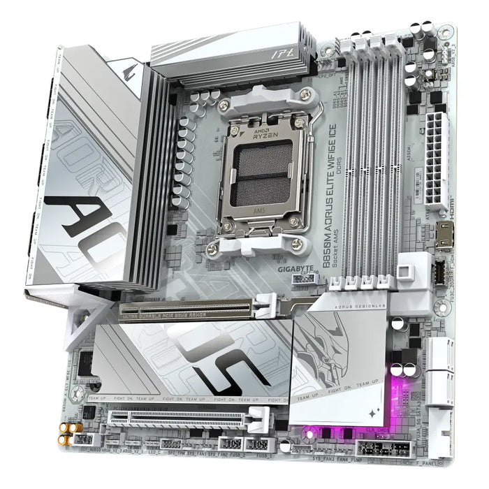 Motherboard GIGABYTE B850M AORUS ELITE WIF6E ICE socket AM5 - Дънни платки<<<Компютърни компоненти<<<ValiAPI&&&Дънни