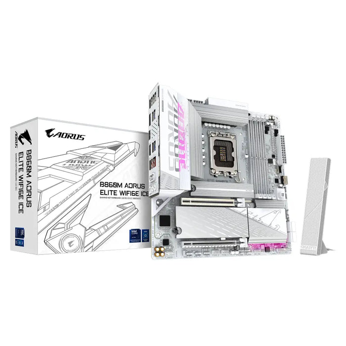Motherboard GIGABYTE B860M AORUS ELITE WiFi 6E ICE LGA 1851 - Дънни платки<<<Компютърни компоненти<<<ValiAPI&&&Дънни