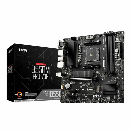 Motherboard MSI B550M PRO-VDH AMD B550 AMD AMD AM4 - Компютър Мрежи и компоненти<<<Компютри|