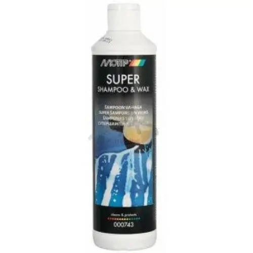 MOTIP SUPER SHAMPOO&WAX 500ML Шампоан вакса - АВТОКОЗМЕТИКА<<<MaxCar&&&АВТОАКСЕСОАРИ<<<MaxCar