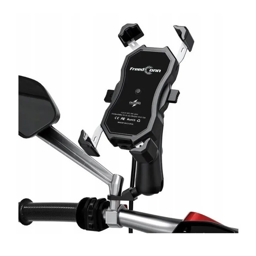 MOTORBIKE PHONE HOLDER FREEDCONN MC1W WITH INDUCTIVE CHARGER - HoldersAKG-UCH<<<GSM accessoriesAKG<<<ActionPL
