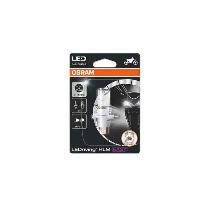 MOTORCYCLE LED LAMP 64193DWESY MOTOR H4/H19 LED 19W 12V P43T BLI1 OSRAM - Диодни<<<Основно осветление
