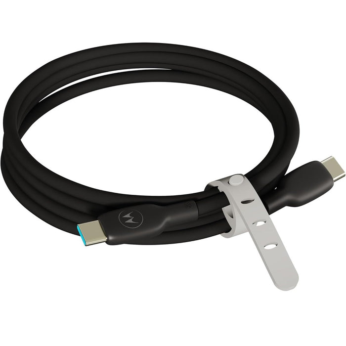 MOTOROLA Silicone 2m Cable C-C 5A, Black