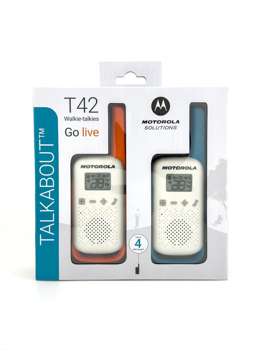 Motorola Talkabout T42 - walkie-talkie, 2-pack (orange-blue)