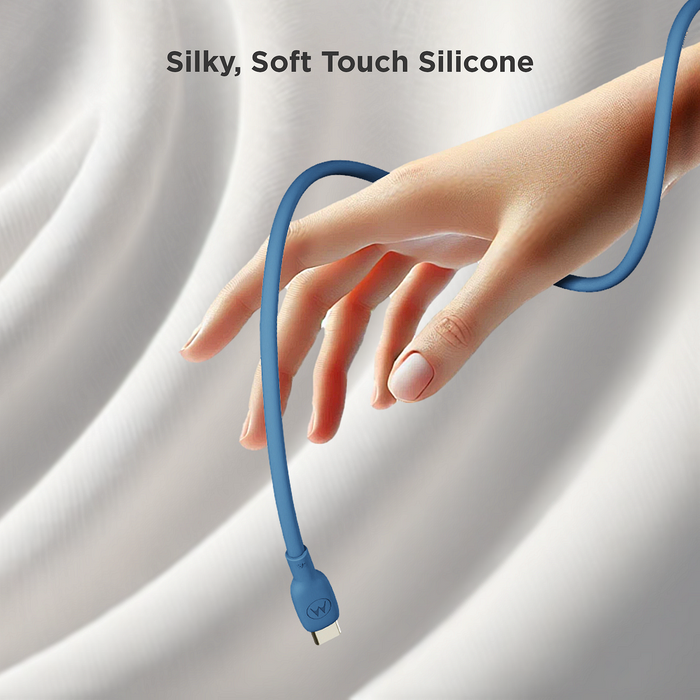 Cable Motorola Silicone 5A Blue USB-C to USB-C Cable 2m