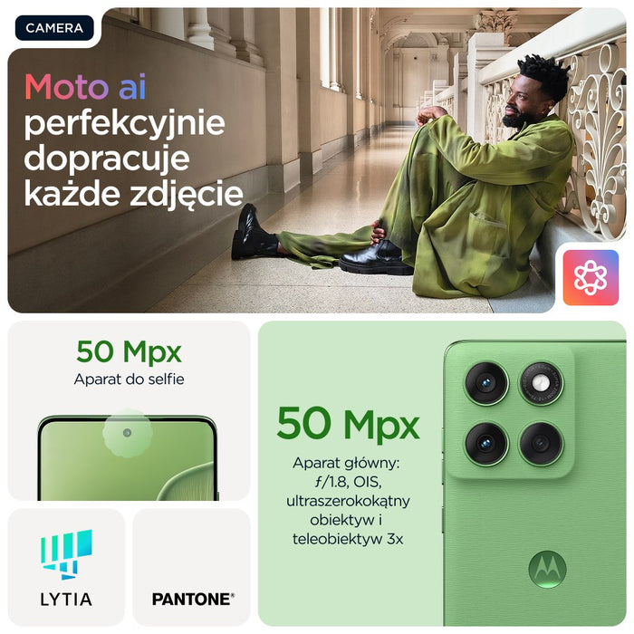 Motorola edge 60 16.9 cm (6.67") Dual SIM Android 15 5G USB Type-C 12 GB 512 GB 5200 mAh Green