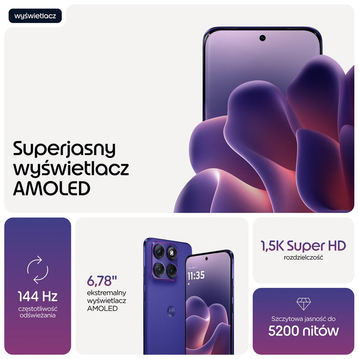Motorola edge 70 fusion 17.2 cm (6.78") Dual SIM Android 16.0 5G USB Type-C 12 GB 256 GB 7000 mAh Violet