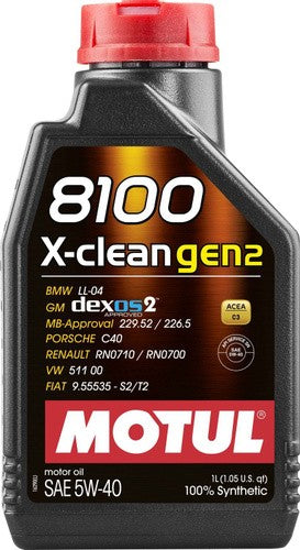 MOTUL 8100 X-CLEAN 5W-40 1L