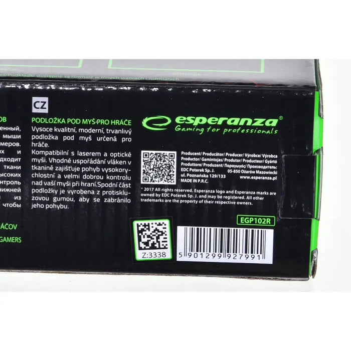 Mouse Mat Esperanza EGP102R Black - Гейминг Мишка и Подложка за Мишка<<<Компютър Игри<<<Компютри|