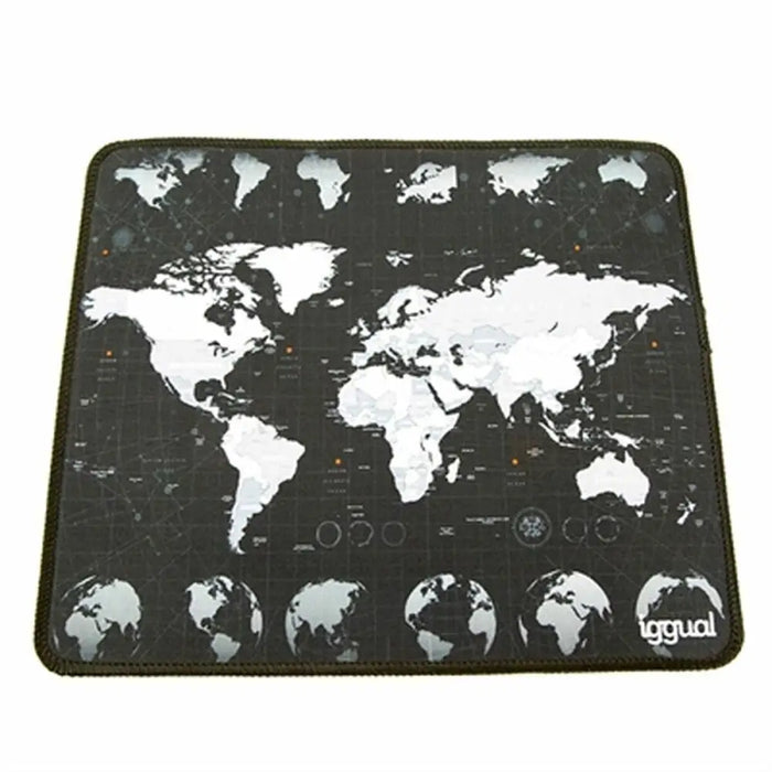 Mouse Mat iggual IGG317310 World Map Black/White - Компютър Игри<<<Компютри| Електроника<<<BigBuy&&&Гейминг Мишка и