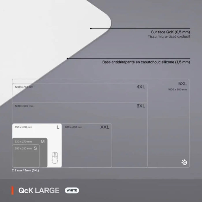 Mouse Mat SteelSeries White - Компютър Игри<<<Компютри| Електроника<<<BigBuy&&&Гейминг Мишка и Подложка за
