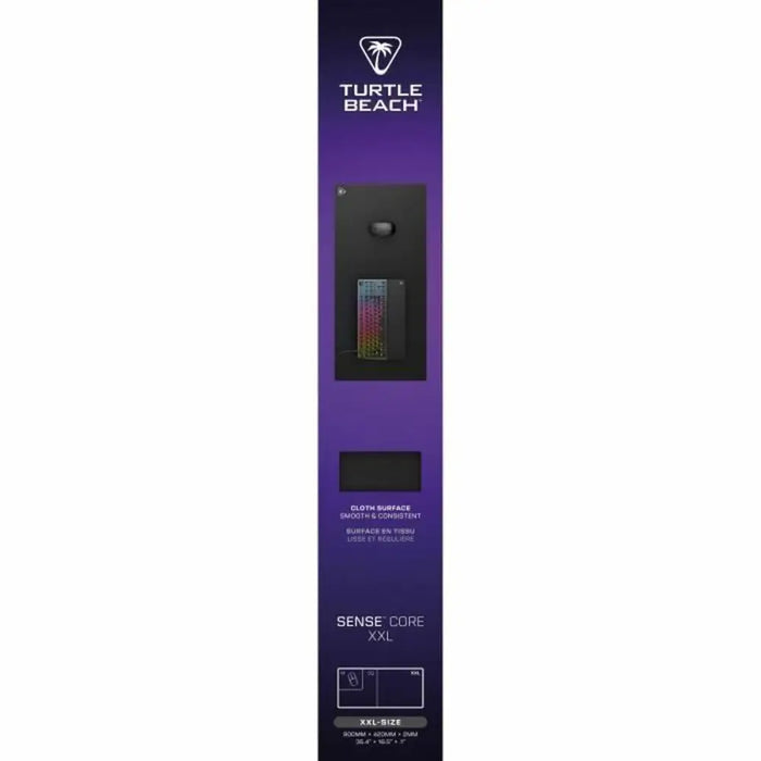 Mouse Mat Turtle Beach Sense Core XXL Black - Компютър Игри<<<Компютри| Електроника<<<BigBuy&&&Гейминг Мишка и Подложка
