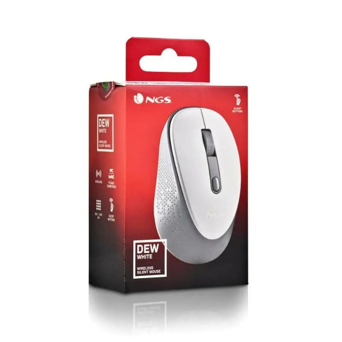 Mouse NGS DEWWHITE White 1600 dpi - Електроника Периферни и резервни части<<<Компютри| Електроника<<<BigBuy&&&Мишки &