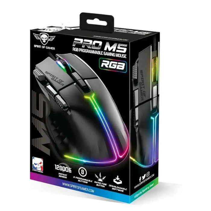 Mouse Spirit of Gamer Souris Pro M5 Black - Електроника Периферни и резервни части<<<Компютри|