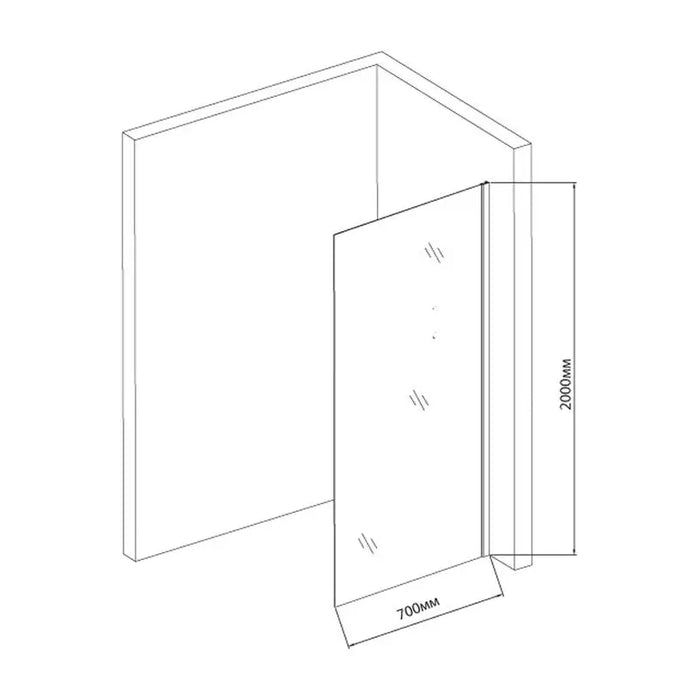 MOVABLE SCREEN 70X200 FORMA VITA SW-J02-1M - Преградни стени и паравани<<<Душкабини и сауни<<<Баня<<<Praktiker