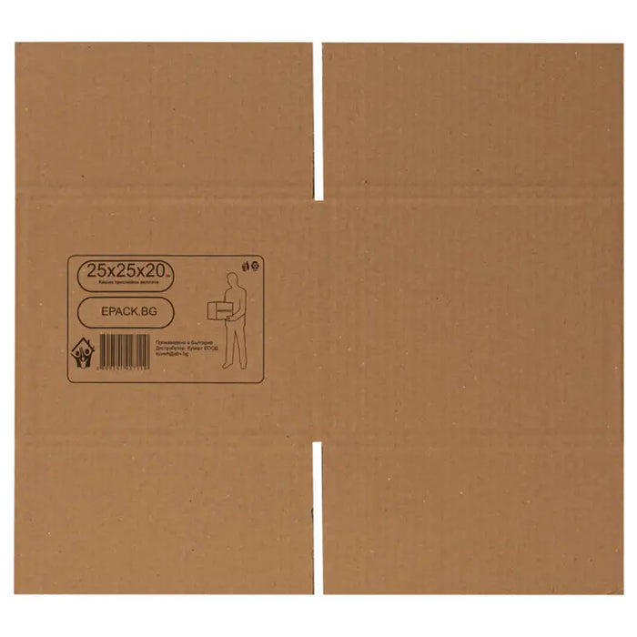 MOVING CARTONS THREE-LAYER CORRUGATED CARDBOARD 25X25X20 CM GREEN WAY - Опаковане<<<Домашни потреби<<<Кухня<<<Praktiker