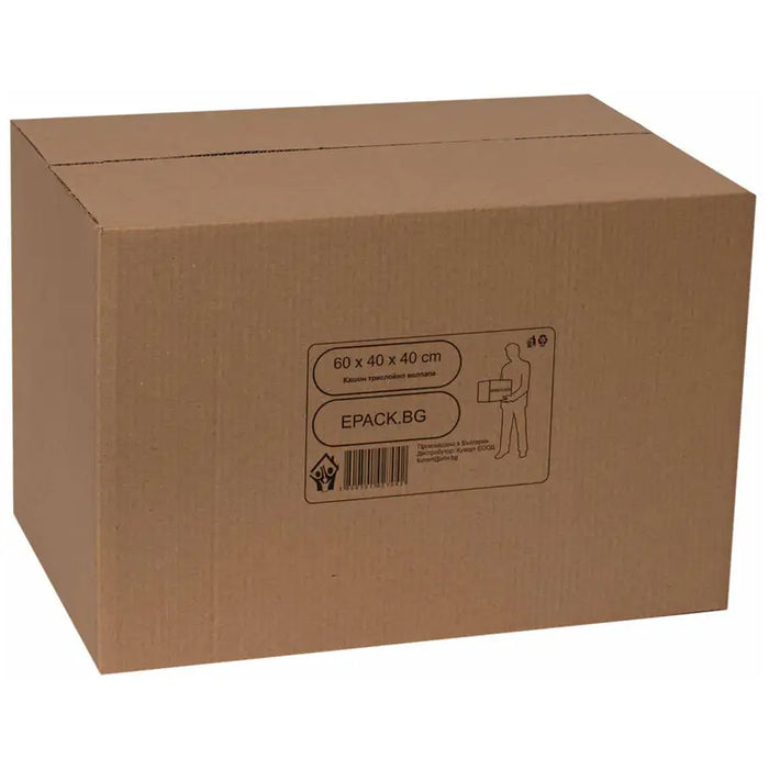 MOVING CARTONS THREE-LAYER CORRUGATED CARDBOARD 40X40X60 CM GREEN WAY - Опаковане<<<Домашни потреби<<<Кухня<<<Praktiker