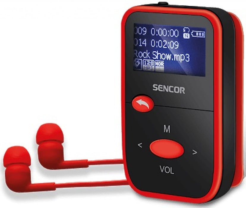 MP3 player Sencor SFP4408RD - MP3/MP4 плеъри<<<Плеъри<<<Телевизори Аудио и видео<<<TechMart