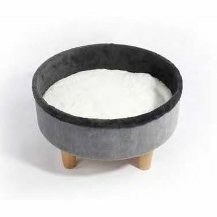 Cat Bed MPETS ROUND Grey 47 x 47 x 26 cm