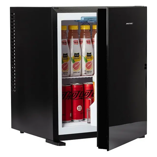 MPM-30-MBS-06/L Minibar refrigerator Freestanding Black with GLASS FRONT BLACK - Freestanding refrigerator-freezers