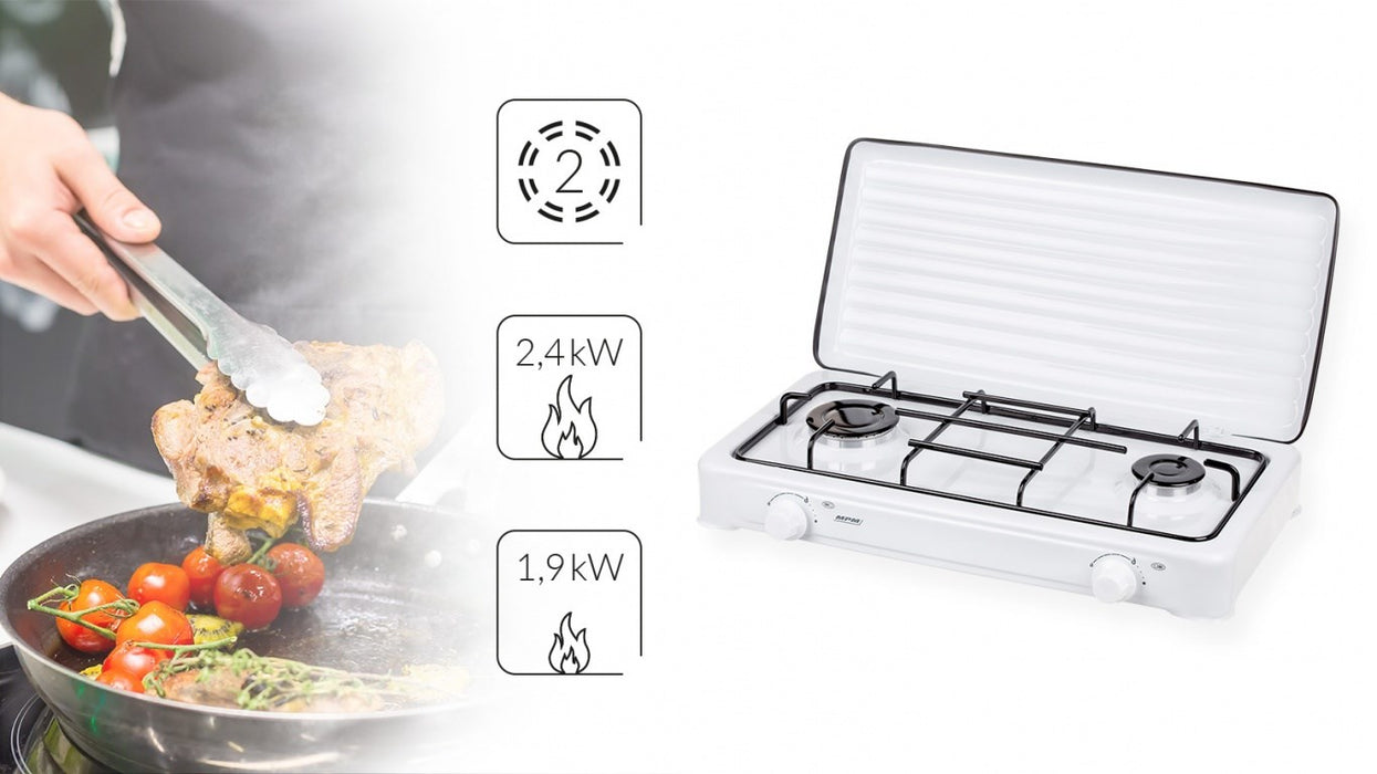 Smile KN-02/1K 2-burner gas cooker