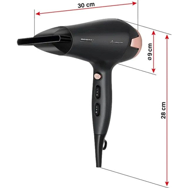 MPM MSW-24 Hair dryer 2500 W Black, Pink