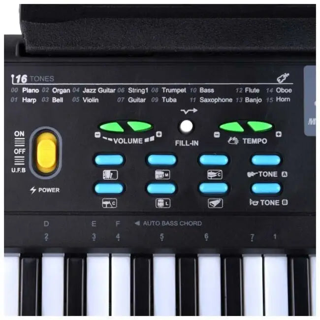 MQ 605 UFB - keyboard with microphone for learning to play designed for children
