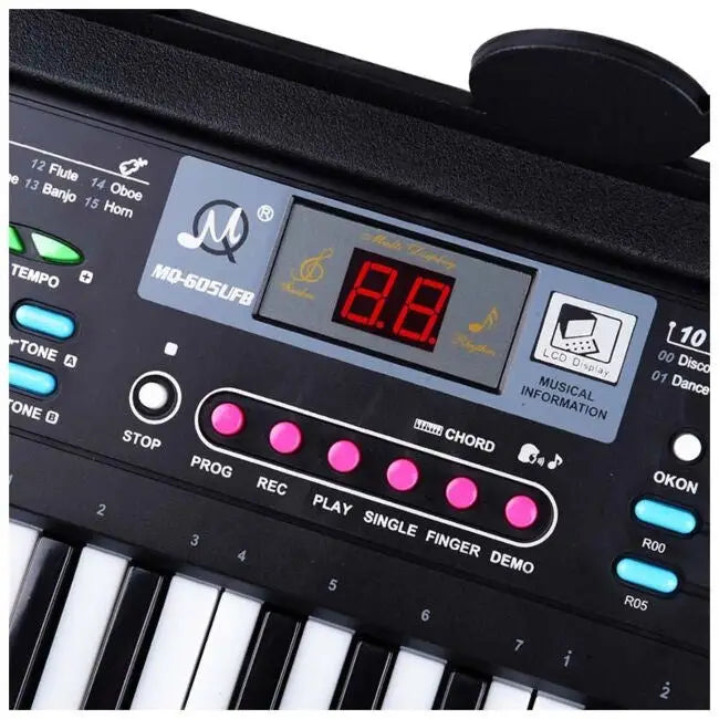 MQ 605 UFB - keyboard with microphone for learning to play designed for children