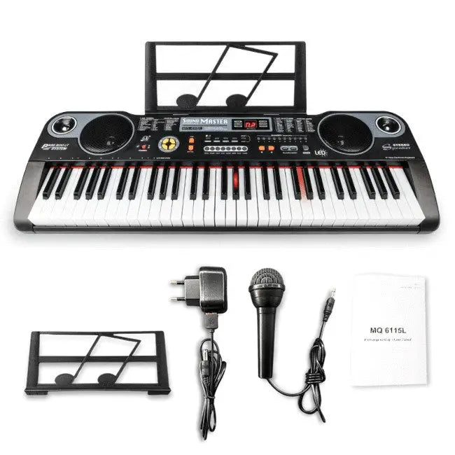 MQ 6115L - keyboard with microphone for learning to play designed for children