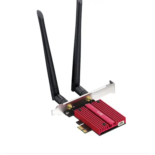 Мрежова карта Cudy WE9300 PCIe 3-бандов 5.7 Gbps 2.8 Gbps 688 Mbps WiFi 7 Bluetooth 5.4 - Мрежови карти<<<Мрежово