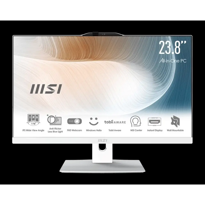 MSI AIO Modern AM242P 12M-2005EU Intel i5-1235U 24’’ IPS LED FHD bez ekranu dotykowego antyodblaskowy 16 GB SSD 500 GB