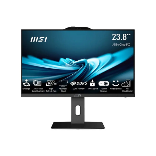 MSI AIO PRO AP242P 14M-649XEU i5-14400 23.8’’ IPS LED FHD Non-Touch Anti-Glare 16GB SSD512GB M.2 AX211 WiFi 6E NoOS