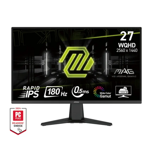 MSI MAG 275QF 27’’ Rapid IPS 0.5ms 180Hz AG WQHD 2560x1440 Adaptive-Sync AI Vision CONSOLE MODE LBL Anti-Flicker 100M:1