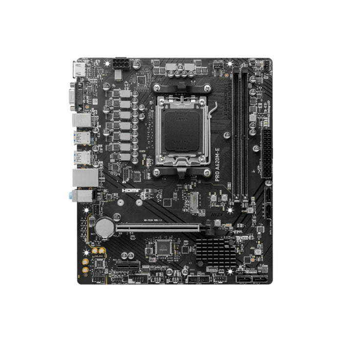 MSI PRO A620M-E AM5 2xDDR5 mATX HDMI VGA USB MB - Дънни платки AMD<<<Дънни платки<<<Компоненти<<<ALSO&&&Гейминг дънни