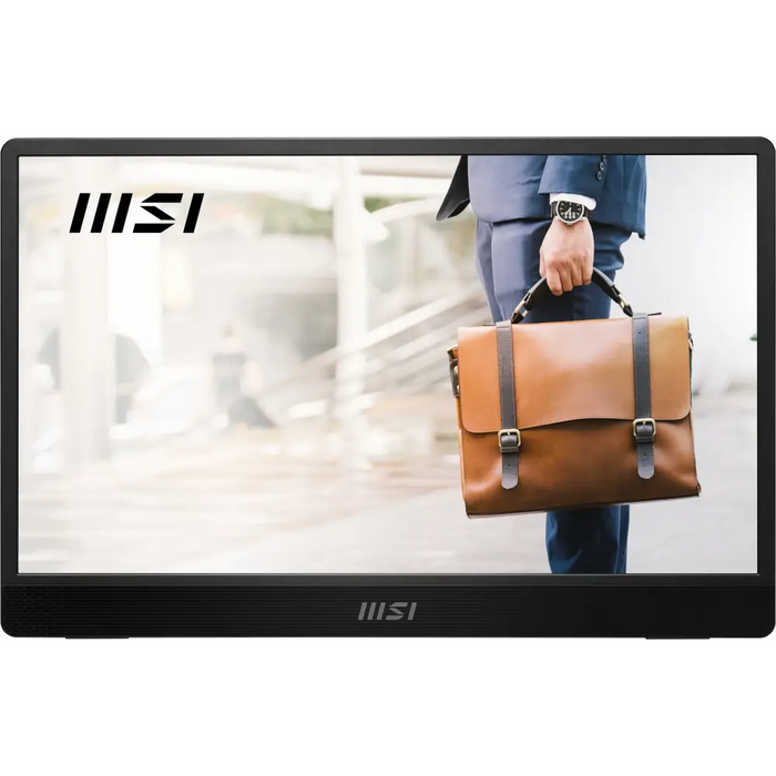 MSI PRO MP161 E2U portable TV/monitor Portable monitor Black 39.6 cm (15.6’’) LED 1920 x 1080 pixels - LCD