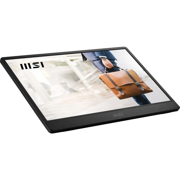 MSI PRO MP161 E2U portable TV/monitor Portable monitor Black 39.6 cm (15.6’’) LED 1920 x 1080 pixels - LCD