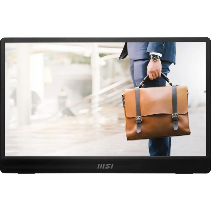 MSI PRO MP161 E2U portable TV/monitor Portable monitor Black 39.6 cm (15.6’’) LED 1920 x 1080 pixels - LCD