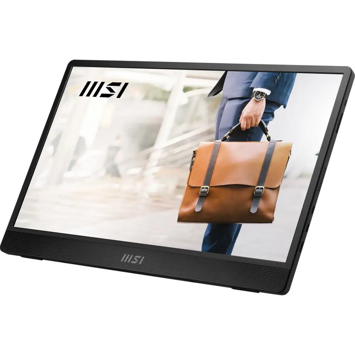 MSI PRO MP161 E2U portable TV/monitor Portable monitor Black 39.6 cm (15.6’’) LED 1920 x 1080 pixels - LCD