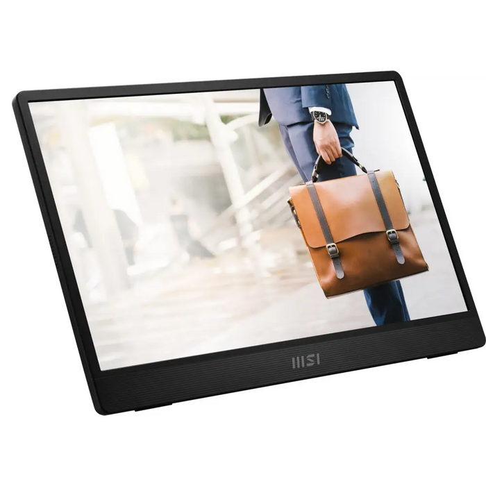 MSI PRO MP161 E2U portable TV/monitor Portable monitor Black 39.6 cm (15.6’’) LED 1920 x 1080 pixels - LCD