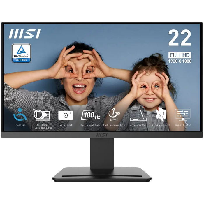 MSI PRO MP223 E2 computer monitor 54.5 cm (21.4’’) 1920 x 1080 pixels Full HD LED Black - LCD