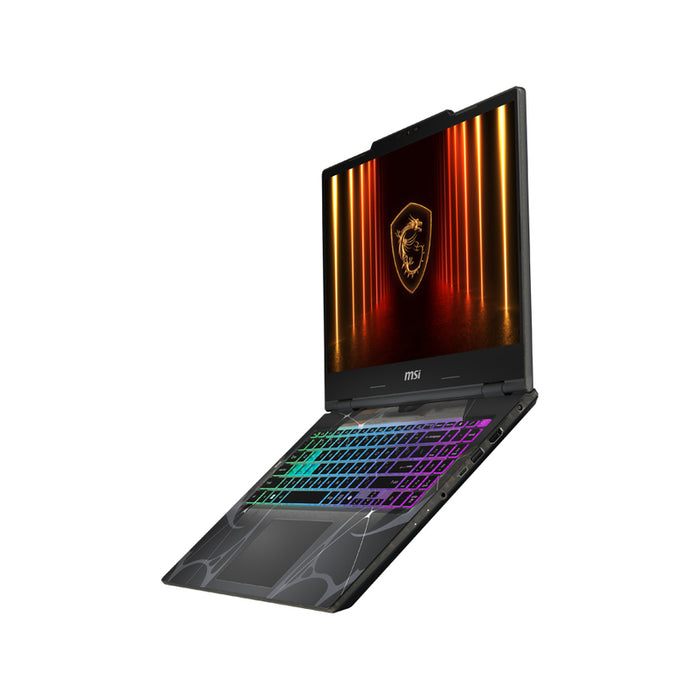 Gaming laptop MSI Cyborg 15 B2RWEKG-434XBG 9S7-15Q342-434 15.6 ", INTEL CORE 7 240H, RAM 16 GB, SSD 512 GB, NVIDIA GEFORCE RTX5050, 8 GB GDDR7, TRANSLUCENT BLACK