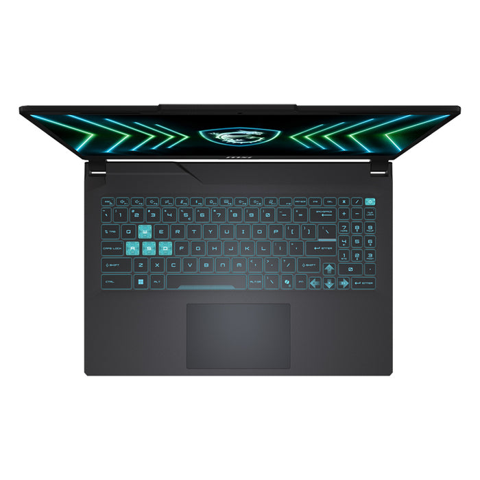 Gaming laptop MSI Cyborg 15 A13VE-2430XBG 9S7-15K112-2430 15.6 ", INTEL CORE I5-13420H, RAM 16 GB, SSD 512 GB, NVIDIA GEFORCE RTX4050, 6 GB GDDR6, BLACK