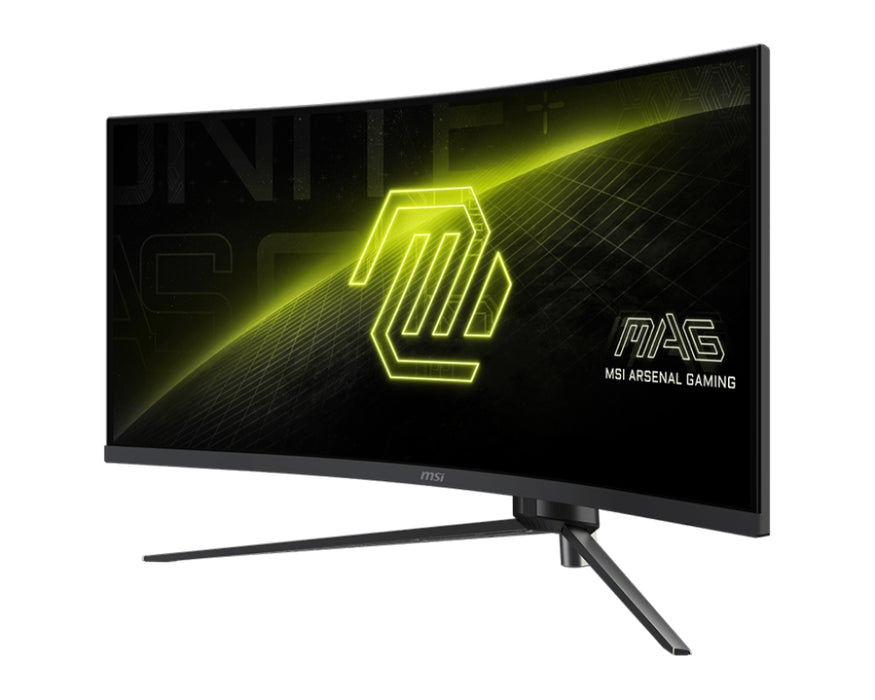 MSI MAG 345CQR, 34", VA, 180Hz, 1ms, UWQHD 3440x1440, 21:9, FreeSync Premium, HDR, Ai VISION, LBL, Night Vision, Console mode, VRR, CEC, 300 nits, 3000:1, 100M;1, DP (1.4a), 2x HDMI (2.0b), Headphone out, Adj.Stand 100mm, Swivel,Tilt, VESA